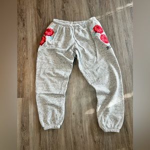 Victoria’s Secret PINK Campus Pant with Floral Embroidery